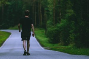 man walking misconceptions about varicose veins