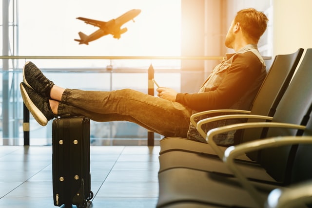 man at the airport