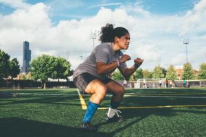 athlete on the field