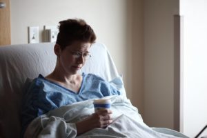 woman recovering from surgery