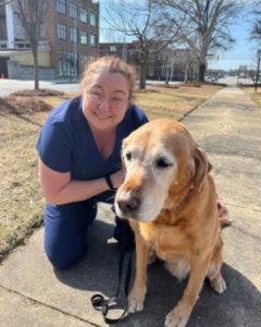 therapy dog for anxiety support during vein treatments in georgia