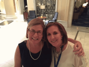 Terri Harper (R) with our good friend, Catherine Burdge, APRN