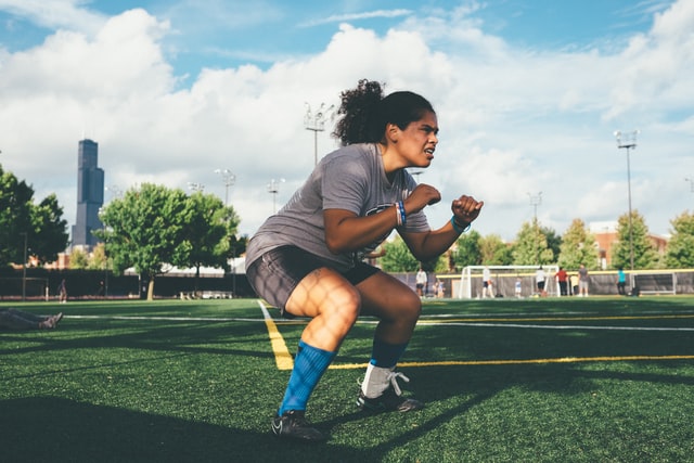 athlete on the field